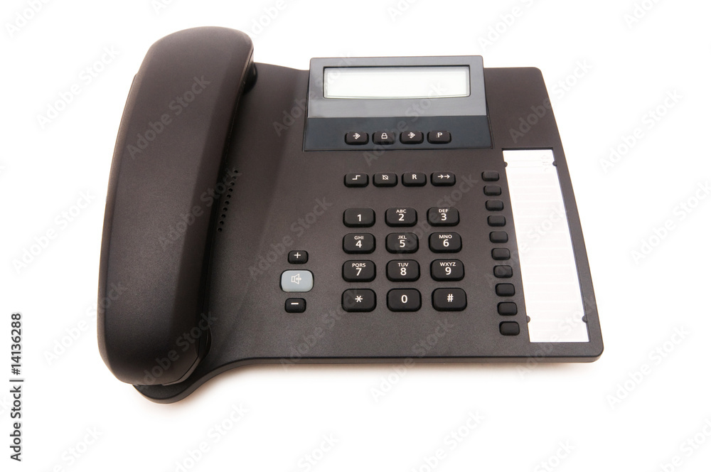 Office phone isolated on the white background Office phone isolated on the white background