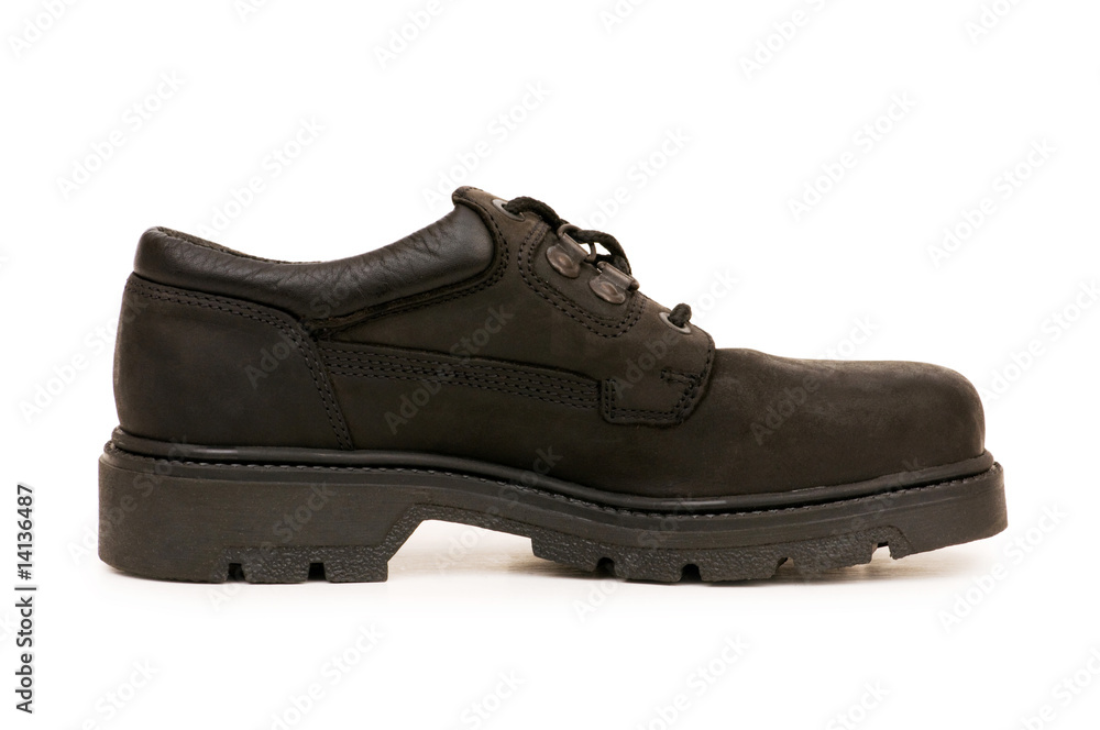 Heavy duty boots isolated on the white background Heavy duty boots isolated on the white background