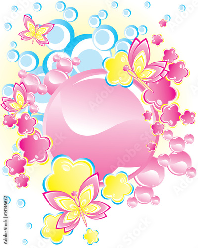 floral vector banner