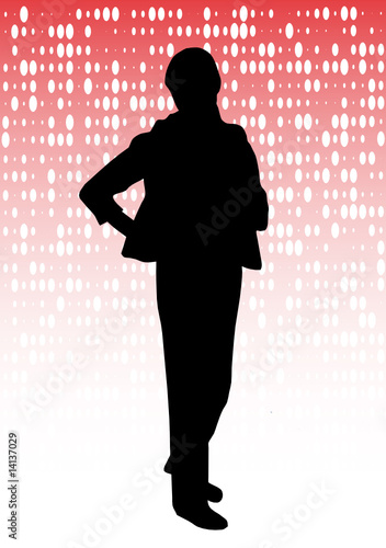 Fashion girl silhouette