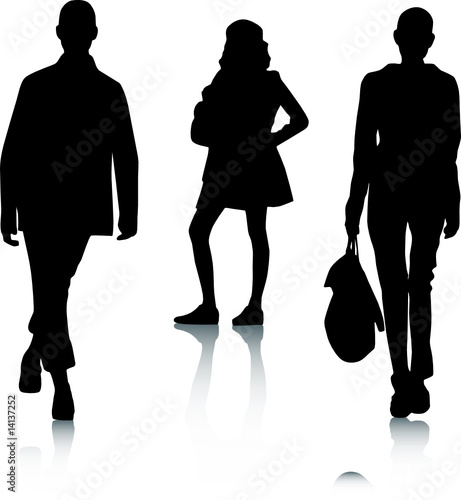 silhouette fashion girls