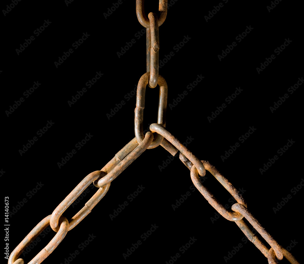 Φωτογραφία linked chains as coalition metaphor
