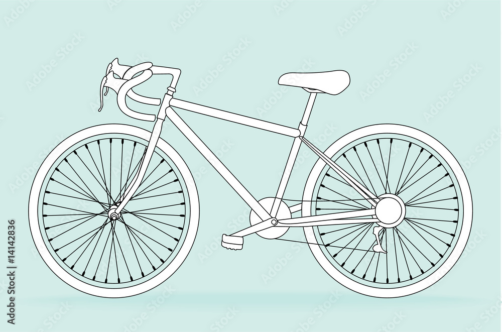 Bicycle, vector illustration Bicycle, vector illustration