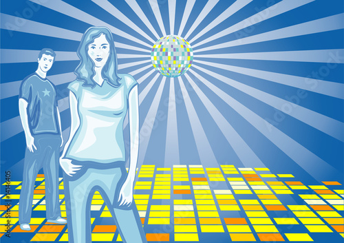 In Da Club. Vector Background