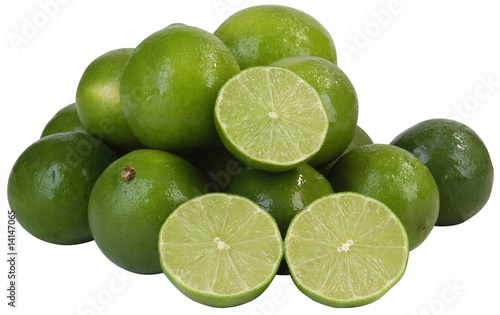 Lemon. Clipping path.