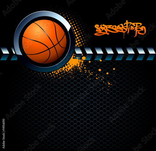 Basketball grunge background