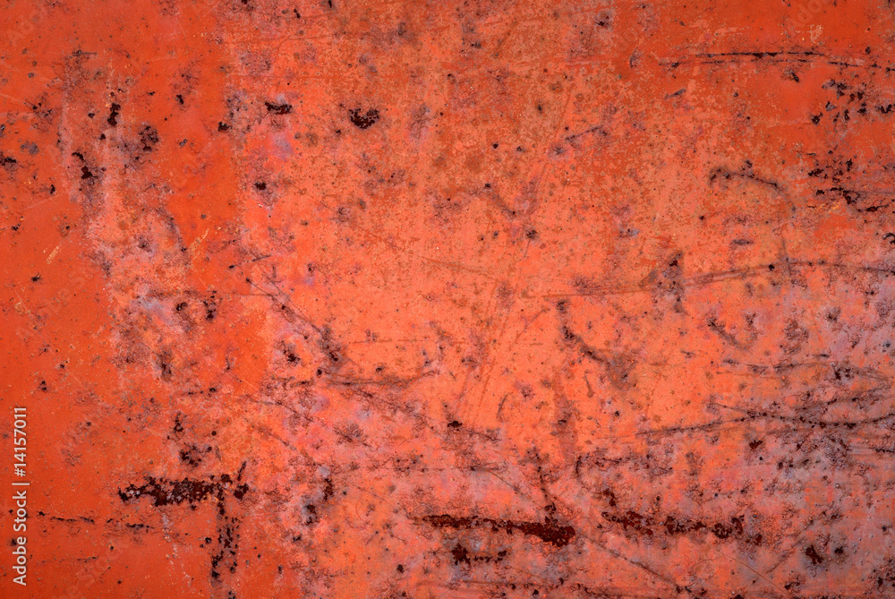 Fototapeta premium Background from red painted iron