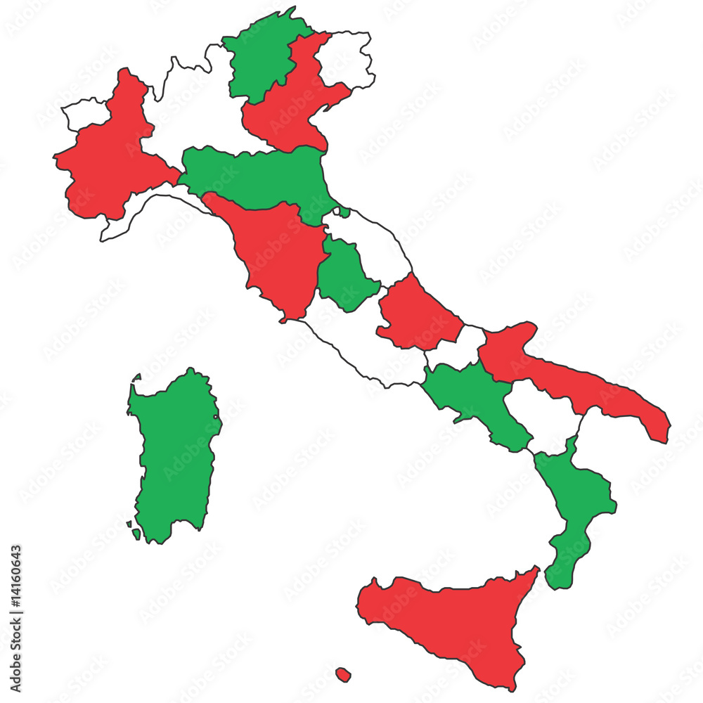 italia tricolore2 - obrazy, fototapety, plakaty 