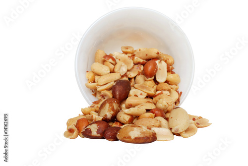 Spilled mixed nuts