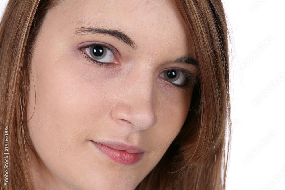 beautiful face and eyes of serene teenage girl beautiful face and eyes of serene teenage girl