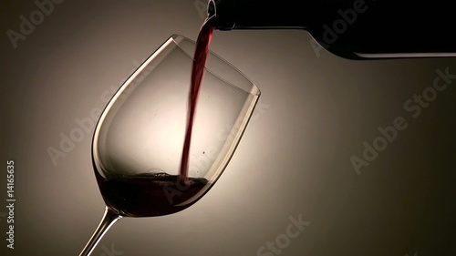 bicchiere di vino rosso photo