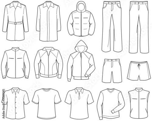 Men’s casual clothes and sportswear