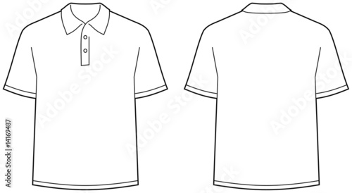 Polo shirt – front and back view