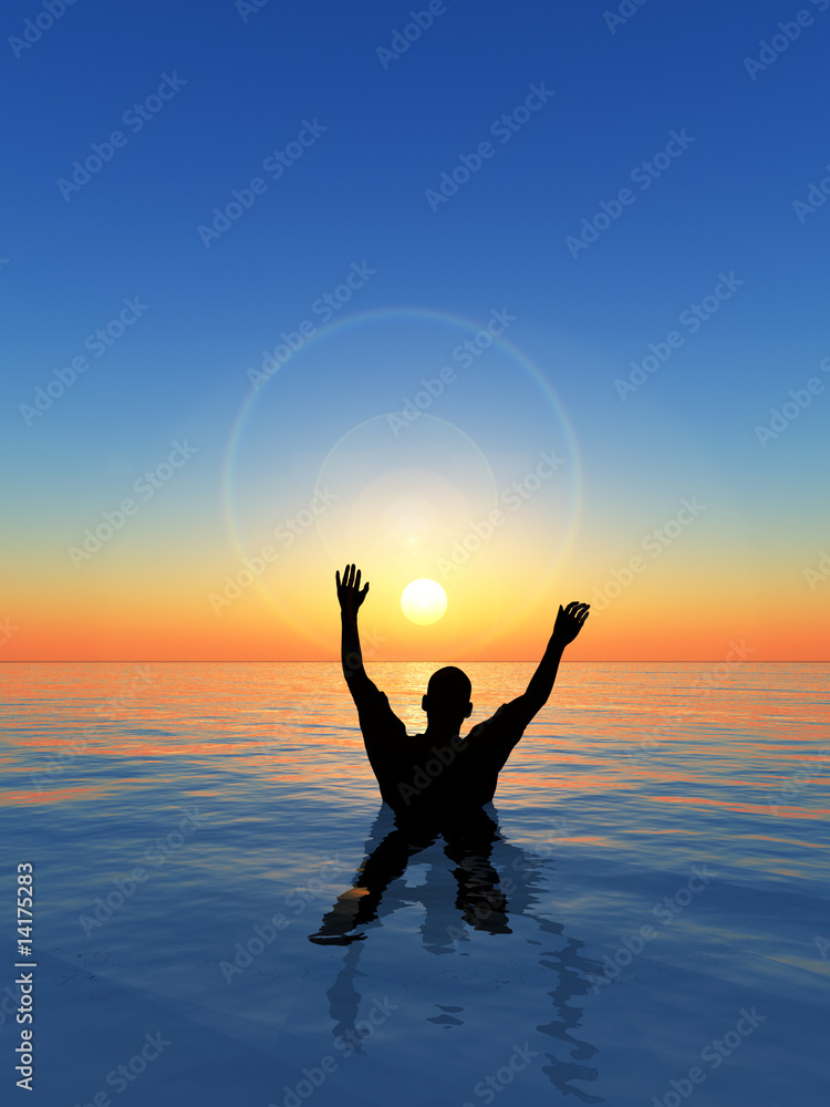 Fototapeta premium Man Drowning 9