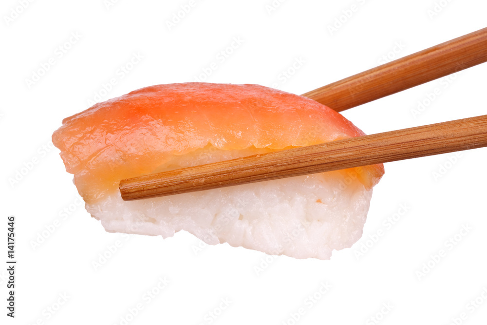 Sushi with chopsticks Sushi with chopsticks