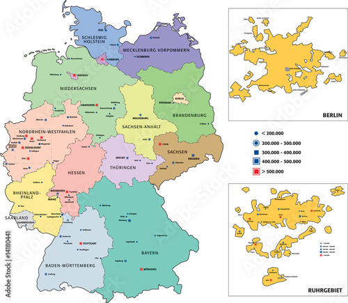 Städtekarte Deutschland