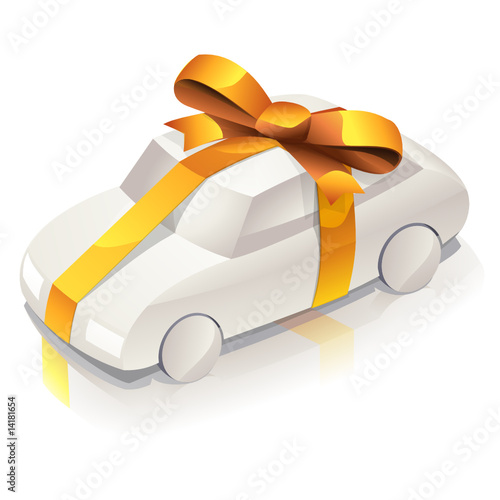 Transport en voiture offert (ruban d'or)