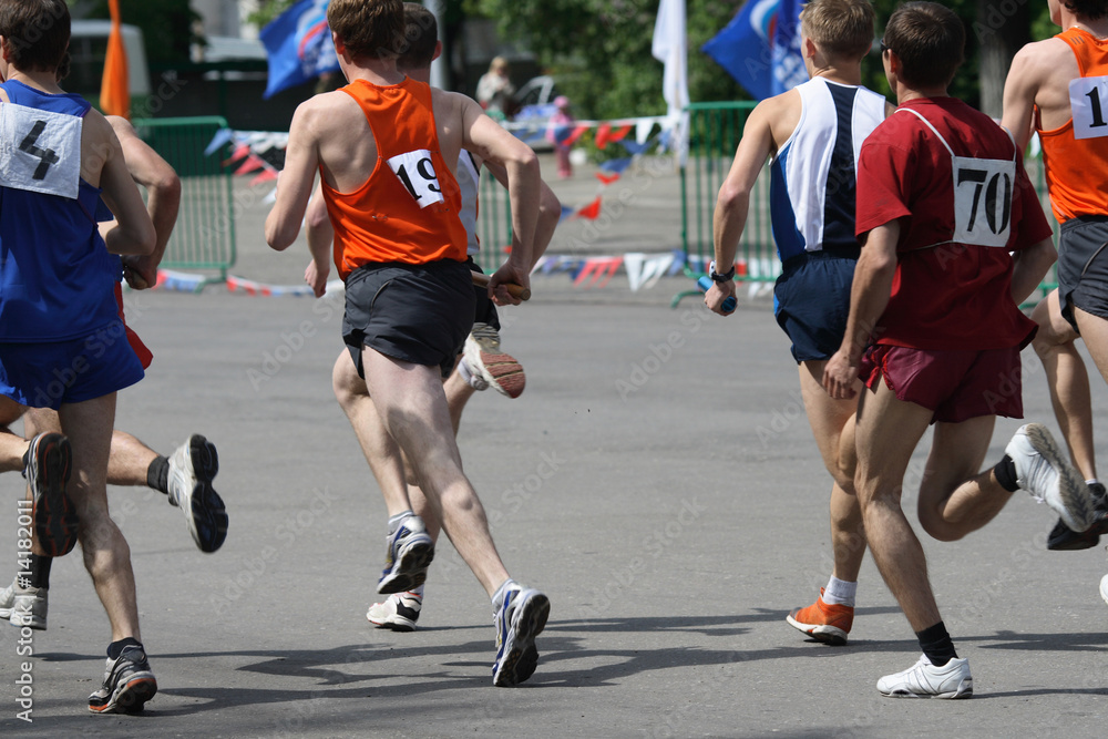 Fototapeta premium Relay race
