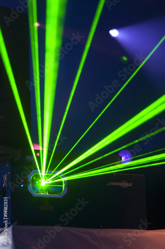 laser on the stage