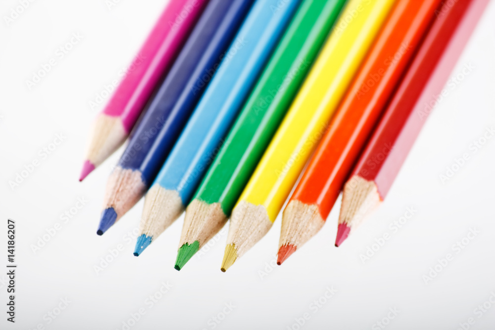 Assortment of coloured pencils Assortment of coloured pencils
