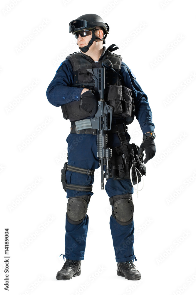 the soldier holding the weapon at a shoulder the soldier holding the weapon at a shoulder