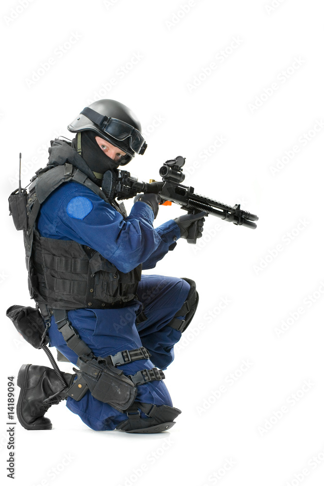 the soldier holding the weapon at a shoulder the soldier holding the weapon at a shoulder