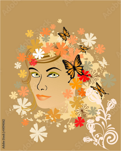 floral woman