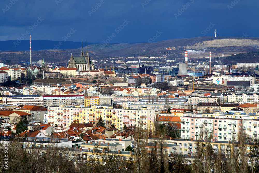 Brno panorama in Czech