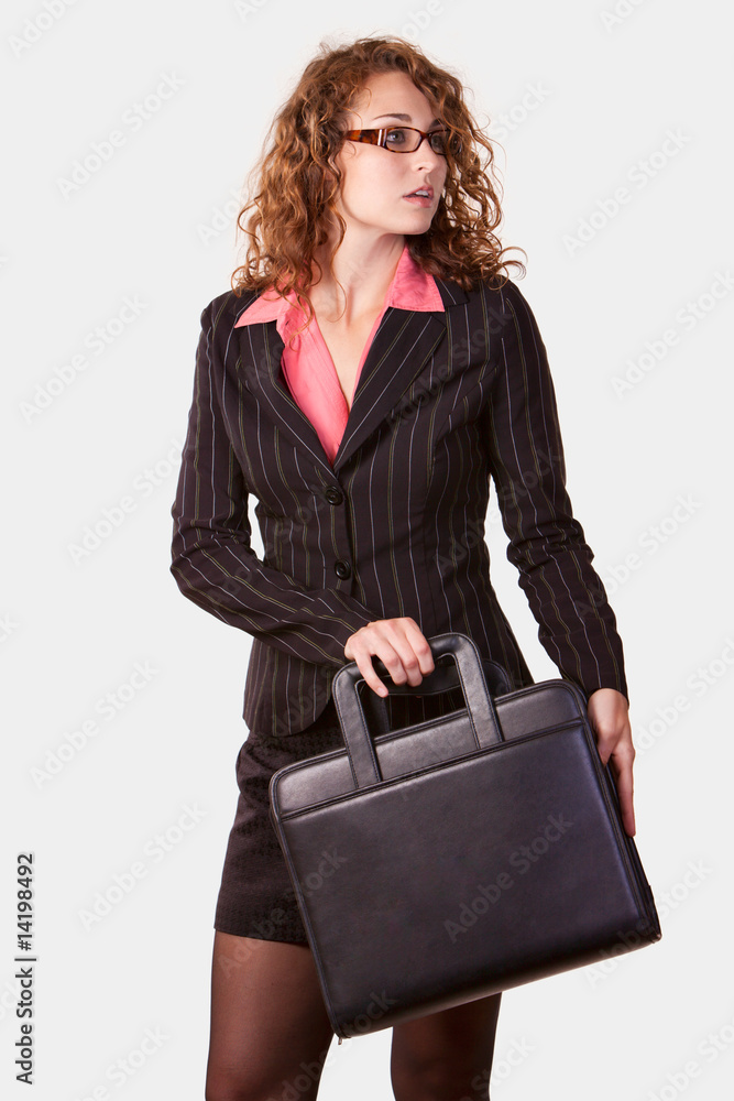 Woman with briefcase