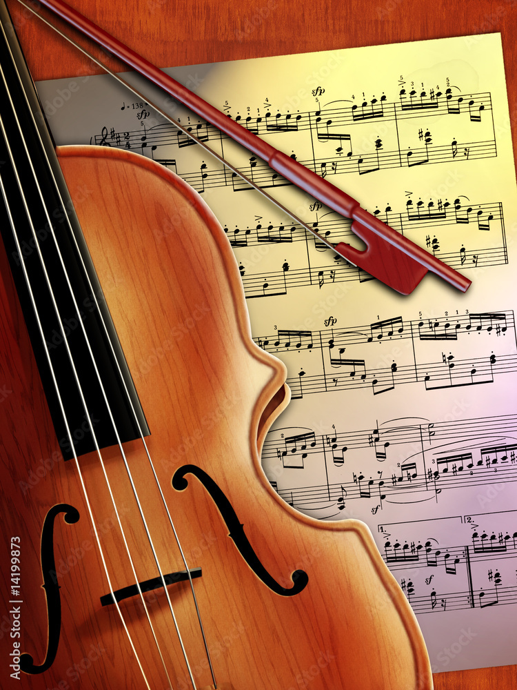 Fototapeta premium Violin music
