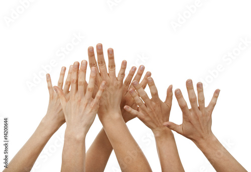 Raised hands