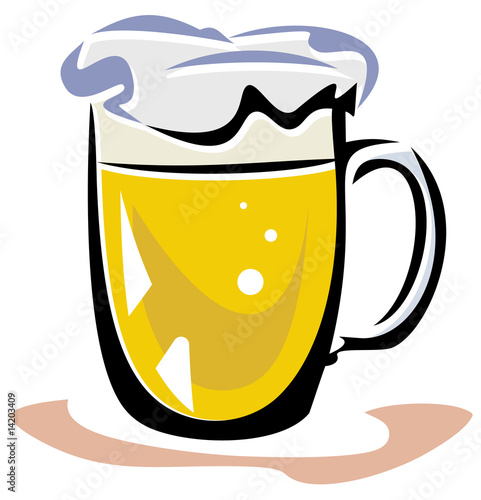 Vector beer mug illustration