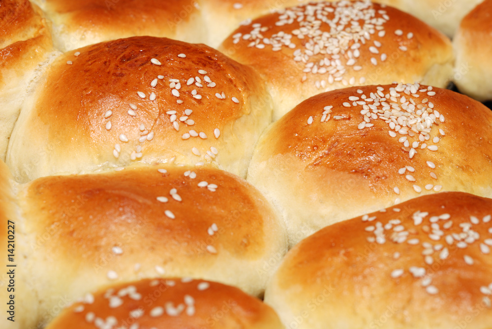 Background from home made rolls Background from home made rolls