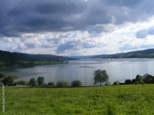the lake in doubs  france