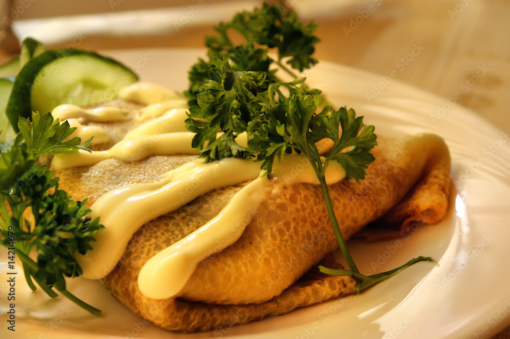 Fritters with a stuffing Fritters with a stuffing