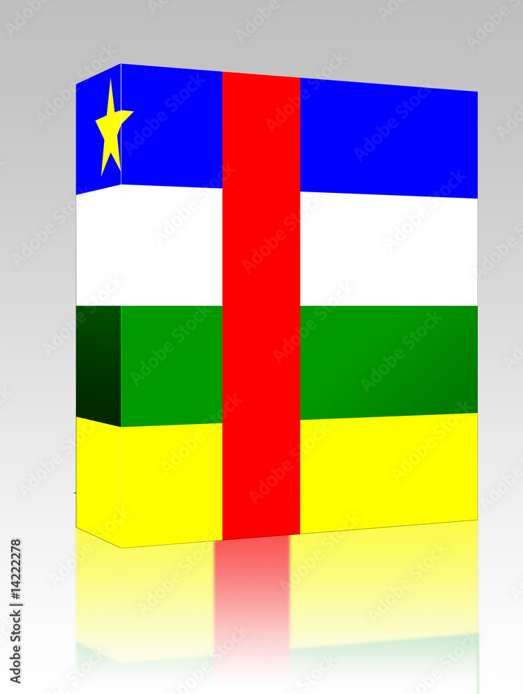 Flag of Central African Republic box package