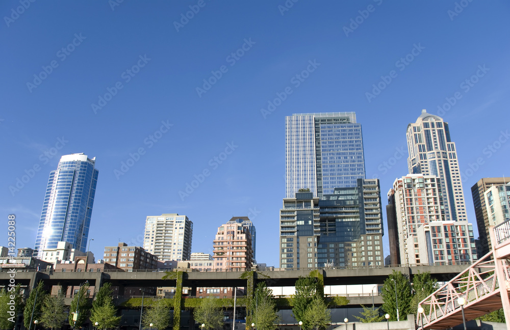 Naklejka premium City skyline