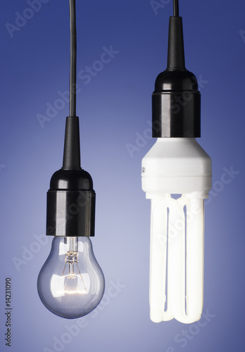 Wallpaper Mural Energiesparlampe und Glühbirne Torontodigital.ca