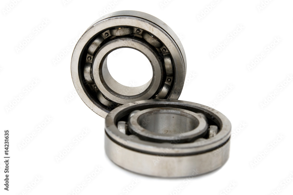 ball bearings - a detail from a car gearbox ball bearings - a detail from a car gearbox