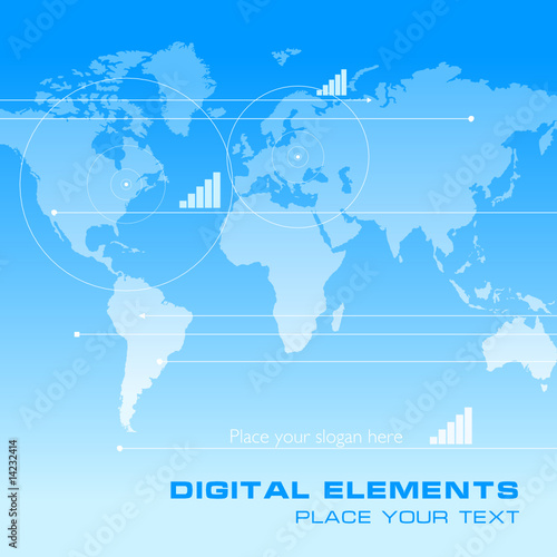 Blue business background