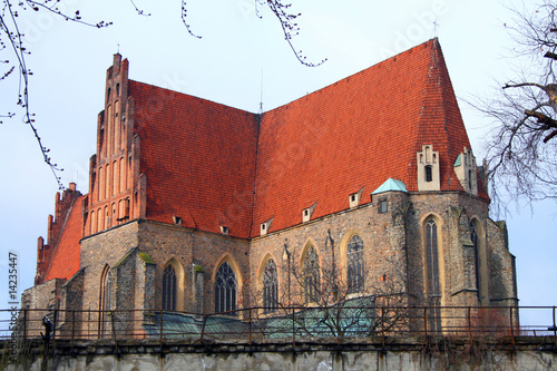 Old basilica in Strzegom, Poland photo