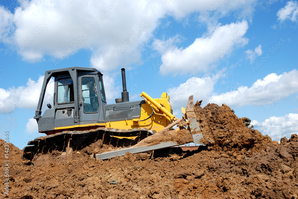 Bulldozer in action Bulldozer in action
