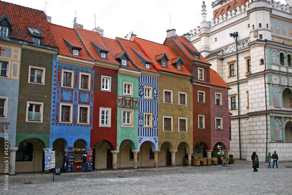 Naklejka premium Stare Miasto w Poznaniu, Polska