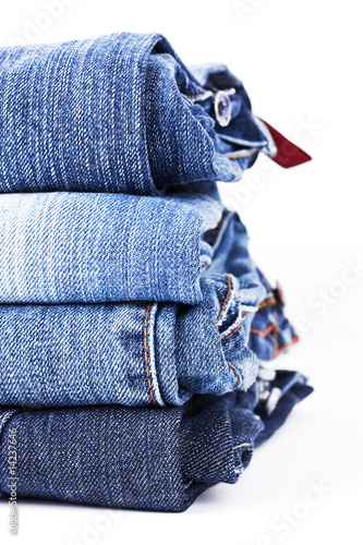Stack of Blue Jeans