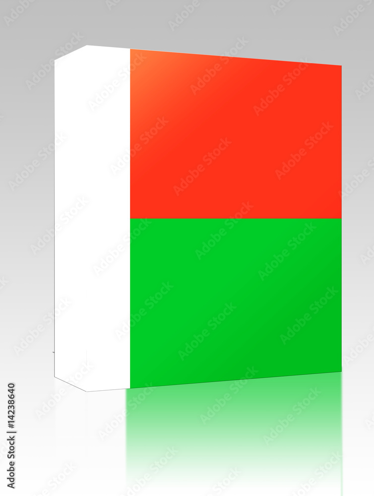 Flag of Madagascar box package