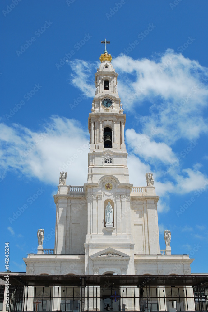 View of the Sanctuary of Fatima, in Portugal
