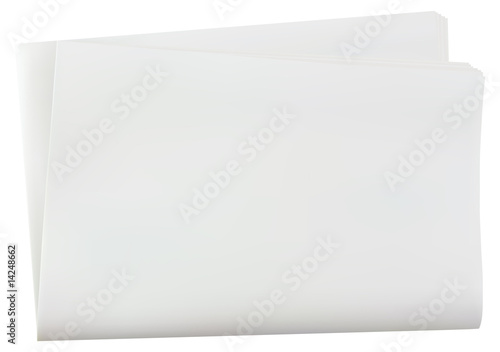 Blank Folded Newspaper