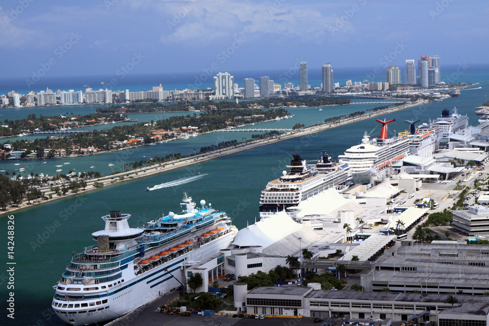 Fototapeta premium Port w Miami