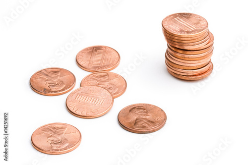 pile of U.S. coins