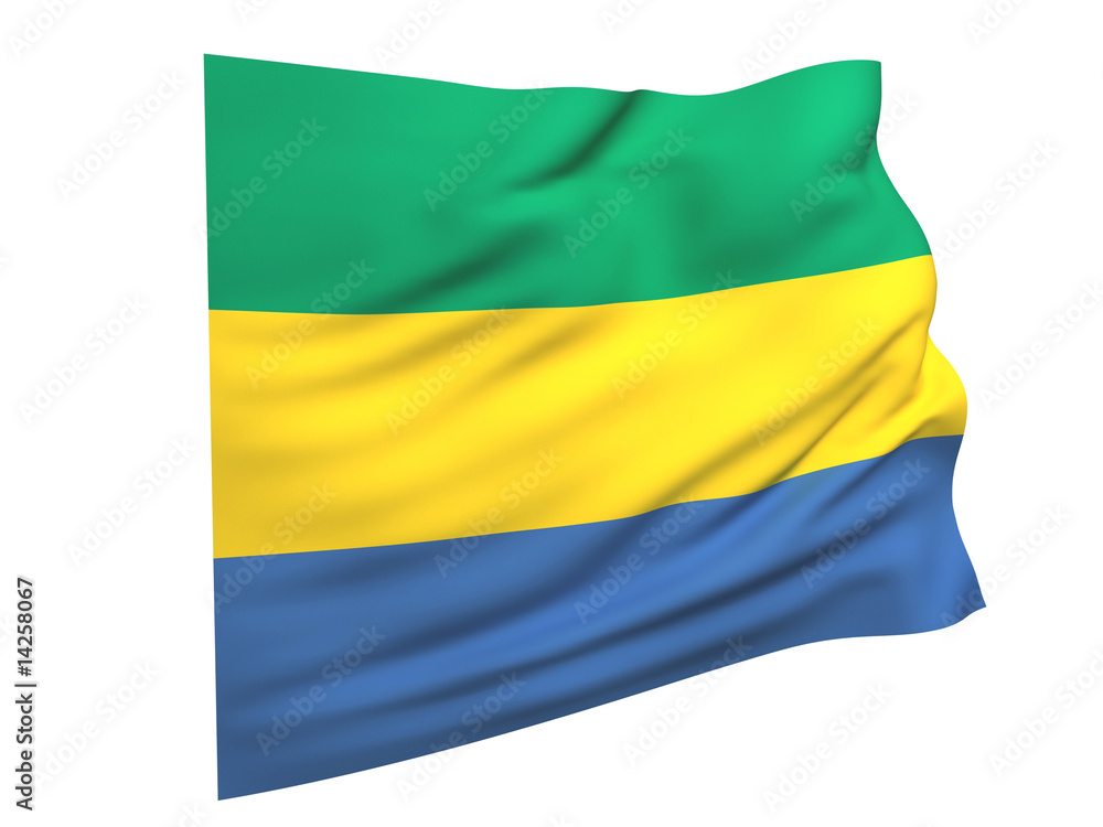 Fototapeta premium flag of gabon